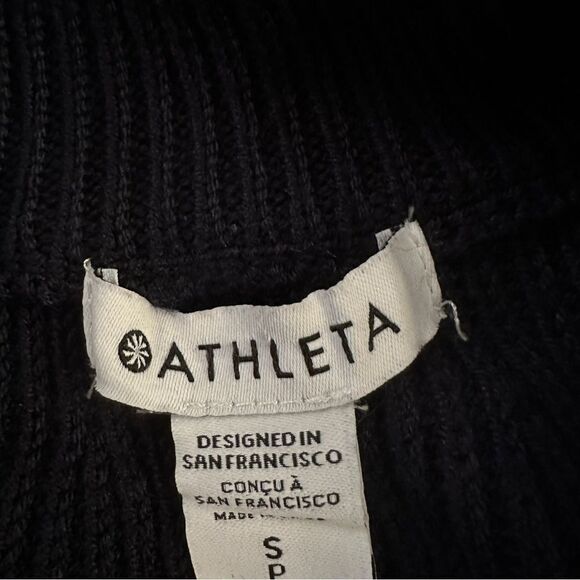 Athleta Escapade Mock Neck Bomber Sweater Jacket - Picture 5 of 9